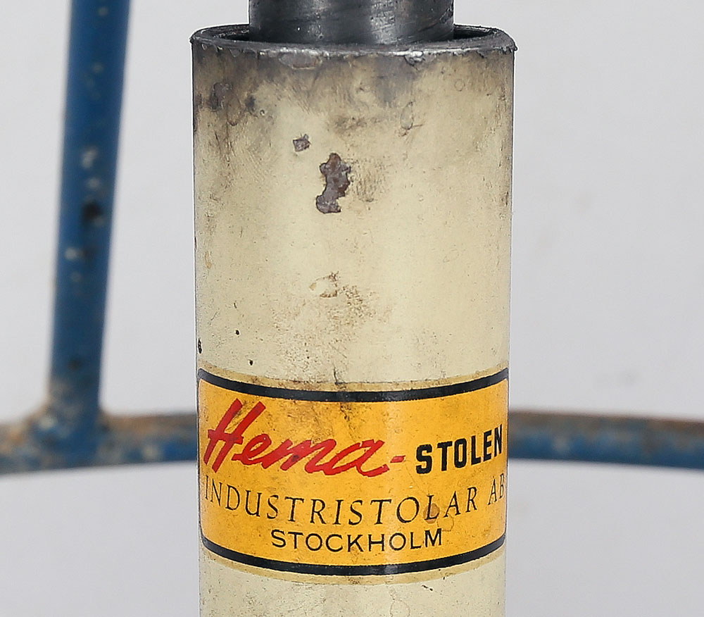Taburete industrial de fábrica de Estocolmo.
